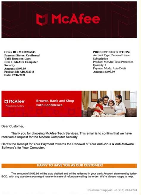 That invoice for antivirus protection is a scam .